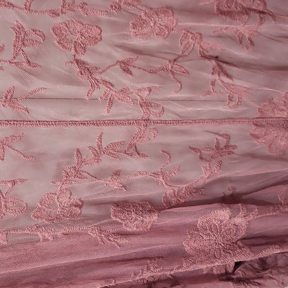 Delicate Lace Kimono Robe - Mauve - Picture 6 of 6